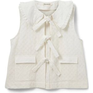 Sofie Schnoor - Top - Wit - Dames - Mouwloos - 100% Katoen