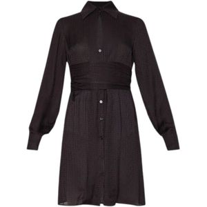 Liu Jo, Dames, Jurken, Zwart, Maat: M Denim,