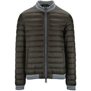 Herno, Heren, Jassen, Groen, Maat: L Polyamide,