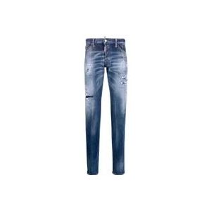 Dsquared2 Slim-fit Jeans - Blauw, Maat 44 , Blue , Heren , Maat: XS