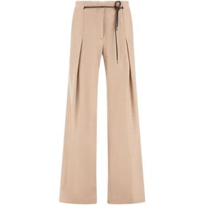 Herno, Dames, Broeken, Beige, Maat: S