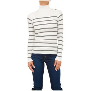 Liu Jo, Dames, Truien, Wit, Maat: S Viscose,