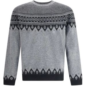 Alexander McQueen, Heren, Truien, Grijs, Maat: S Wol,