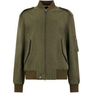 Valentino Garavani, Heren, Jassen, Groen, Maat: M Wol,