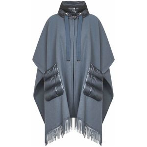 Herno, Dames, Jassen, Blauw, Maat: ONE Size Nylon,