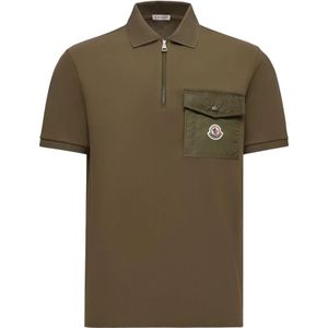 Moncler, Heren, Tops, Groen, Maat: M