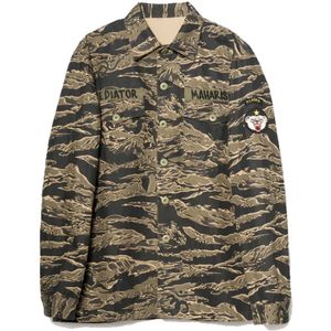 Maharishi, Heren, Overhemden, Groen, Maat: L Katoen,