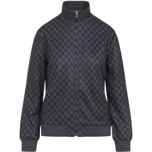 Gucci, Dames, Sweatshirts & Hoodies, Grijs, Maat: S Katoen,