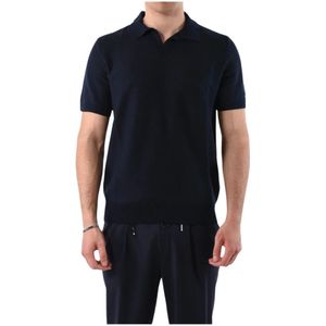 Hugo, Heren, Tops, Blauw, Maat: S Katoen,