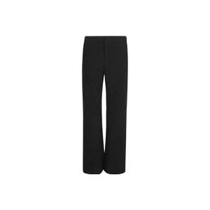 Balmain Flare broek van dubbel crêpe , Black , Dames , Maat: 2XS