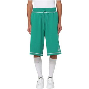 Dolce & Gabbana, Heren, Korte broeken, Groen, Maat: S Katoen,