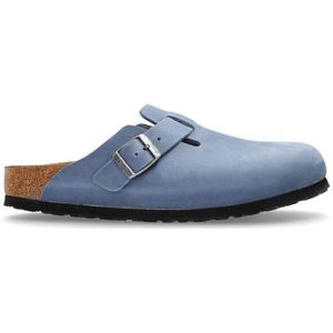Birkenstock, Heren, Schoenen, Blauw, Maat: 39 EU Leer,