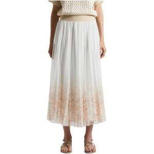 Peserico, Dames, Rokken, Wit, Maat: 3XS Voile,