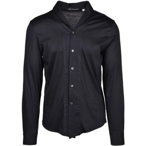 Daniele Alessandrini, Heren, Overhemden, Zwart, Maat: XL Katoen,