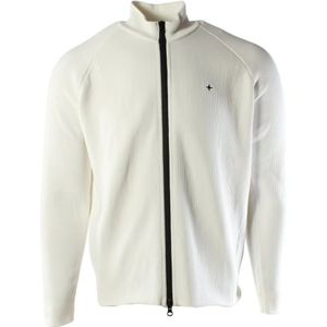 Stone Island, Heren, Sweatshirts & Hoodies, Wit, Maat: M Polyamide,