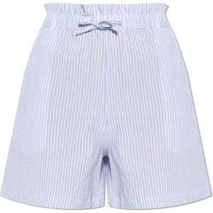 Woolrich, Dames, Korte broeken, Blauw, Maat: S Katoen,