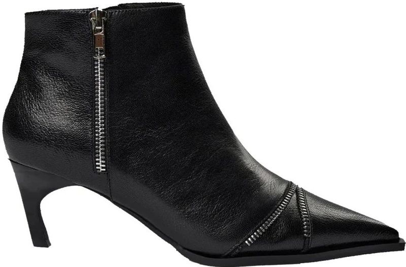 Sofie Schnoor - S243762 - Leren Laarzen - Zwart - 6 cm Hakhoogte