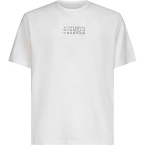 MM6 Maison Margiela, Heren, Tops, Wit, Maat: L
