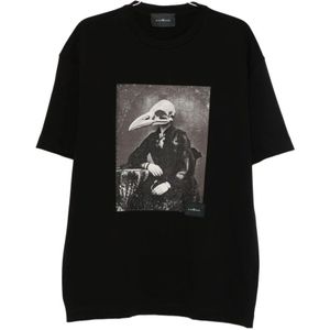 John Richmond - Zwart - T-shirt - Heren - Crew Neck