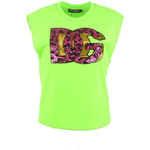 Dolce & Gabbana, Dames, Tops, Groen, Maat: 2XS