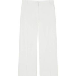 Marina Rinaldi, Dames, Broeken, Wit, Maat: XL Katoen,