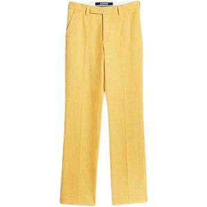 Jacquemus, Dames, Broeken, Geel, Maat: 3XL Katoen,