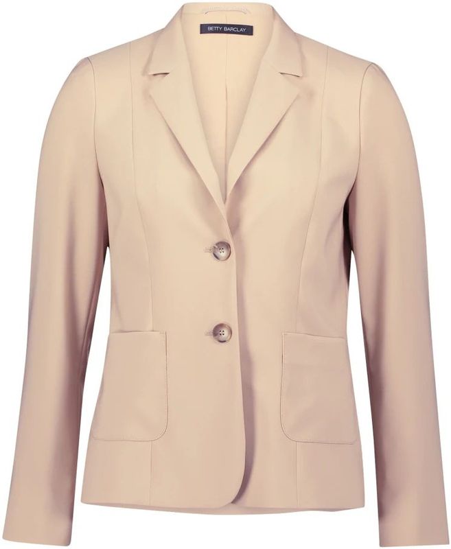 Betty Barclay - Korte Blazer - Beige - Dames - Leer - Getailleerd