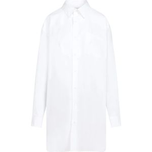 Maison Margiela, Dames, Blouses & Shirts, Wit, Maat: XS Katoen,