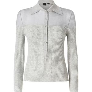 Pinko, Dames, Truien, Grijs, Maat: L
