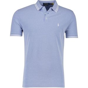 Polo Ralph Lauren - Polo - Blauw Gemêleerd - Katoen-Stretch