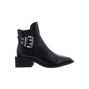 Ganni Chunky Buckle Chelsea Boot Maat 37 , Black , Dames , Maat: 37 EU