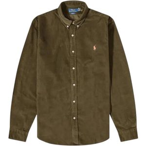 Ralph Lauren, Heren, Overhemden, Groen, Maat: XL Corduroy,