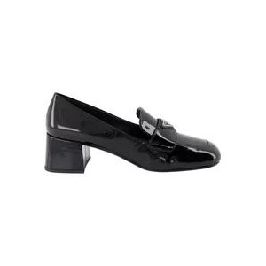 Prada Lakleren Loafers , Black , Dames , Maat: 38 EU