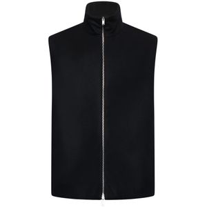 Jil Sander, Heren, Jassen, Zwart, Maat: L Wol,