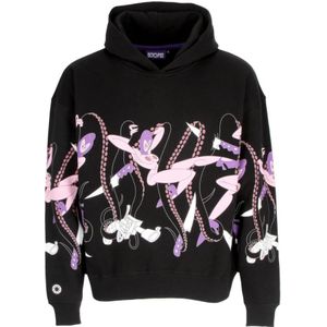 Octopus, Heren, Sweatshirts & Hoodies, Zwart, Maat: XS Katoen,