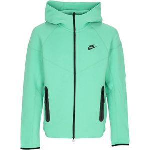 Nike Tech Fleece Hoodie met rits , Green , Heren , Maat: S