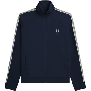 Fred Perry, Heren, Sweatshirts & Hoodies, Blauw, Maat: L Katoen,
