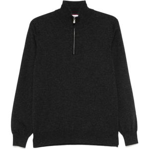 Brunello Cucinelli, Heren, Truien, Grijs, Maat: M Kasjmier,
