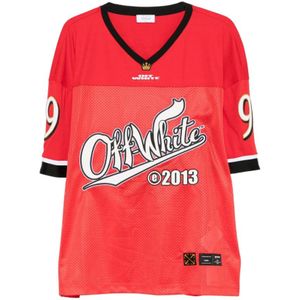 Off White, Heren, Tops, Rood, Maat: L