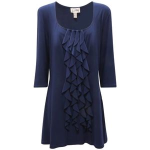 Joseph Ribkoff, Dames, Jurken, Blauw, Maat: 2XL Wol,