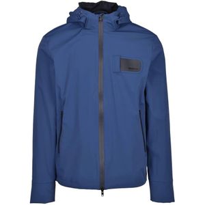 Museum, Heren, Jassen, Blauw, Maat: S Polyamide,