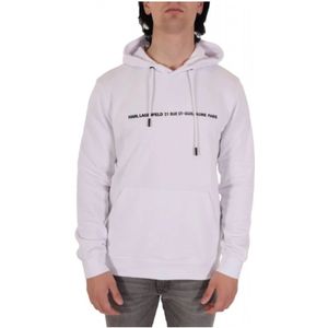 Karl Lagerfeld, Heren, Sweatshirts & Hoodies, Wit, Maat: M Katoen,