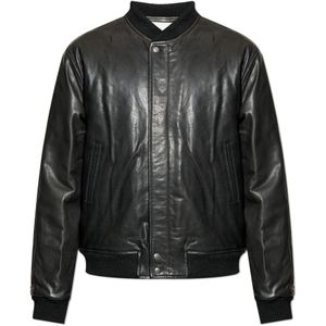 Isabel Marant, Heren, Jassen, Zwart, Maat: M Leer,