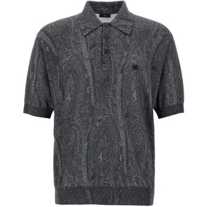 Etro, Heren, Tops, Veelkleurig, Maat: M Zijde,