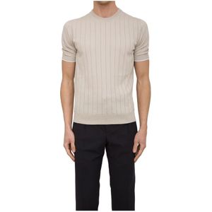 Peserico, Heren, Tops, Beige, Maat: L Katoen,