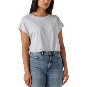 Drykorn, Dames, Tops, Blauw, Maat: S Linnen,