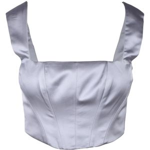 Alma Sanchez, Dames, Tops, Grijs, Maat: L Poliester,