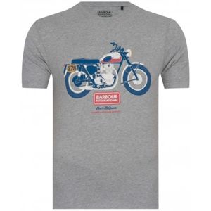 Barbour, Heren, Tops, Grijs, Maat: M Katoen,