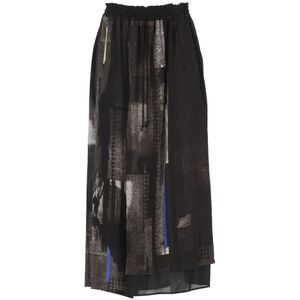 Y-3, Dames, Rokken, Grijs, Maat: S