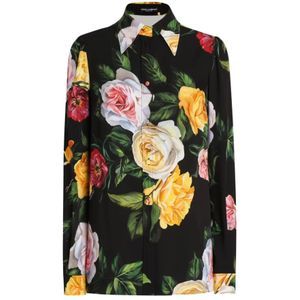 Dolce & Gabbana, Dames, Blouses & Shirts, Veelkleurig, Maat: XS